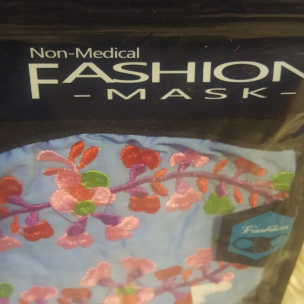 Face Mask Fashion Floral Embroidered